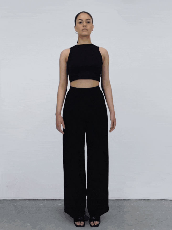 Sparrow Crop 2-in-1 in Black