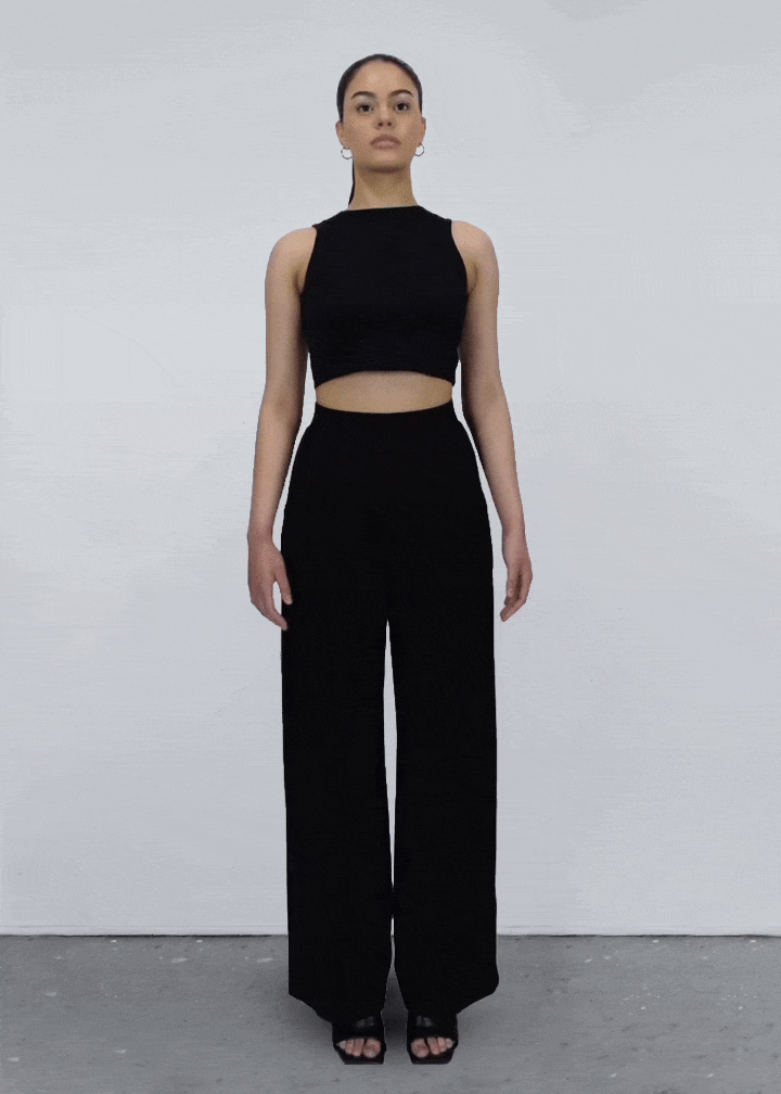 Sparrow Crop 2-in-1 in Black