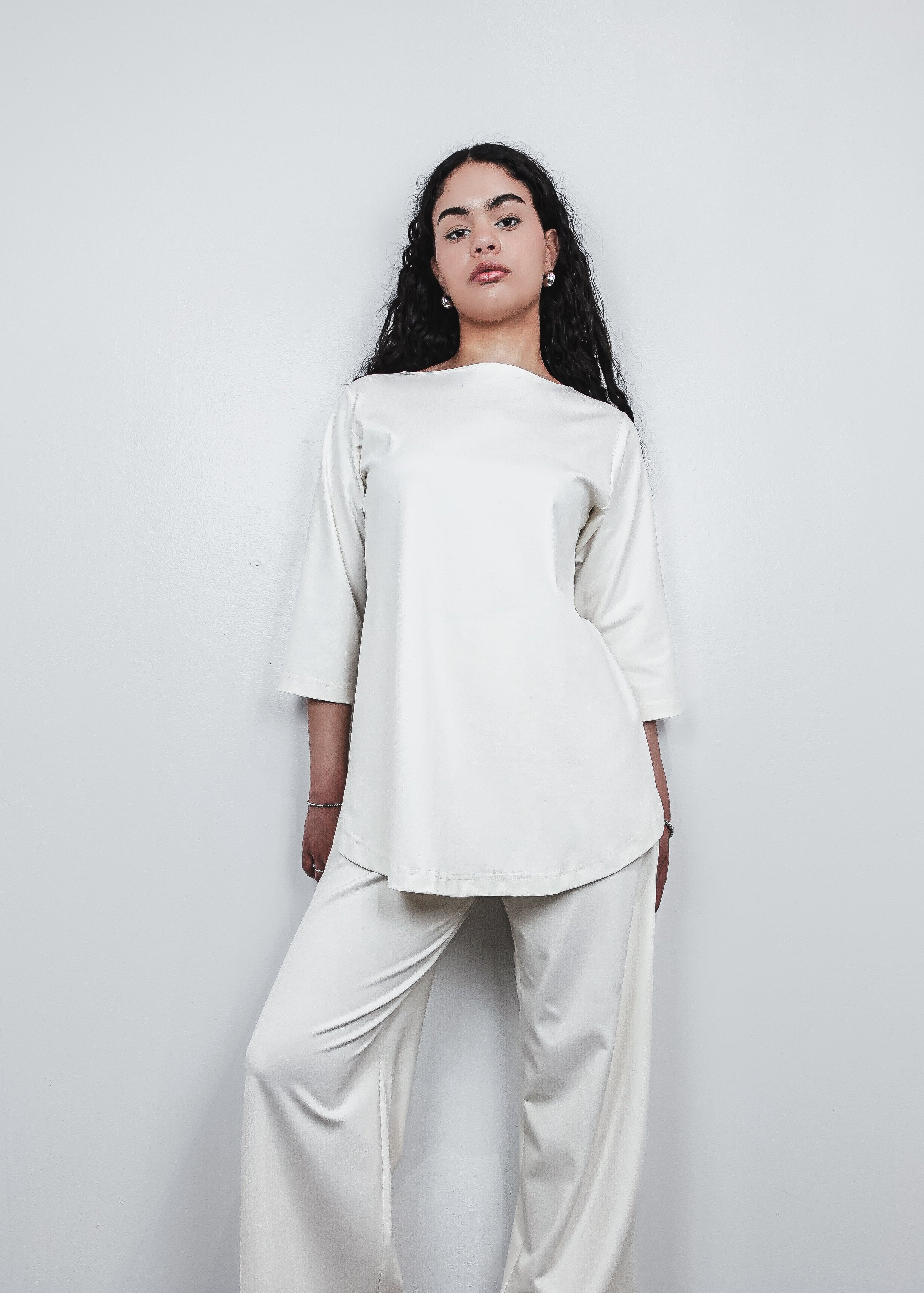 Ibis Long Top 2-in-1 in Cream