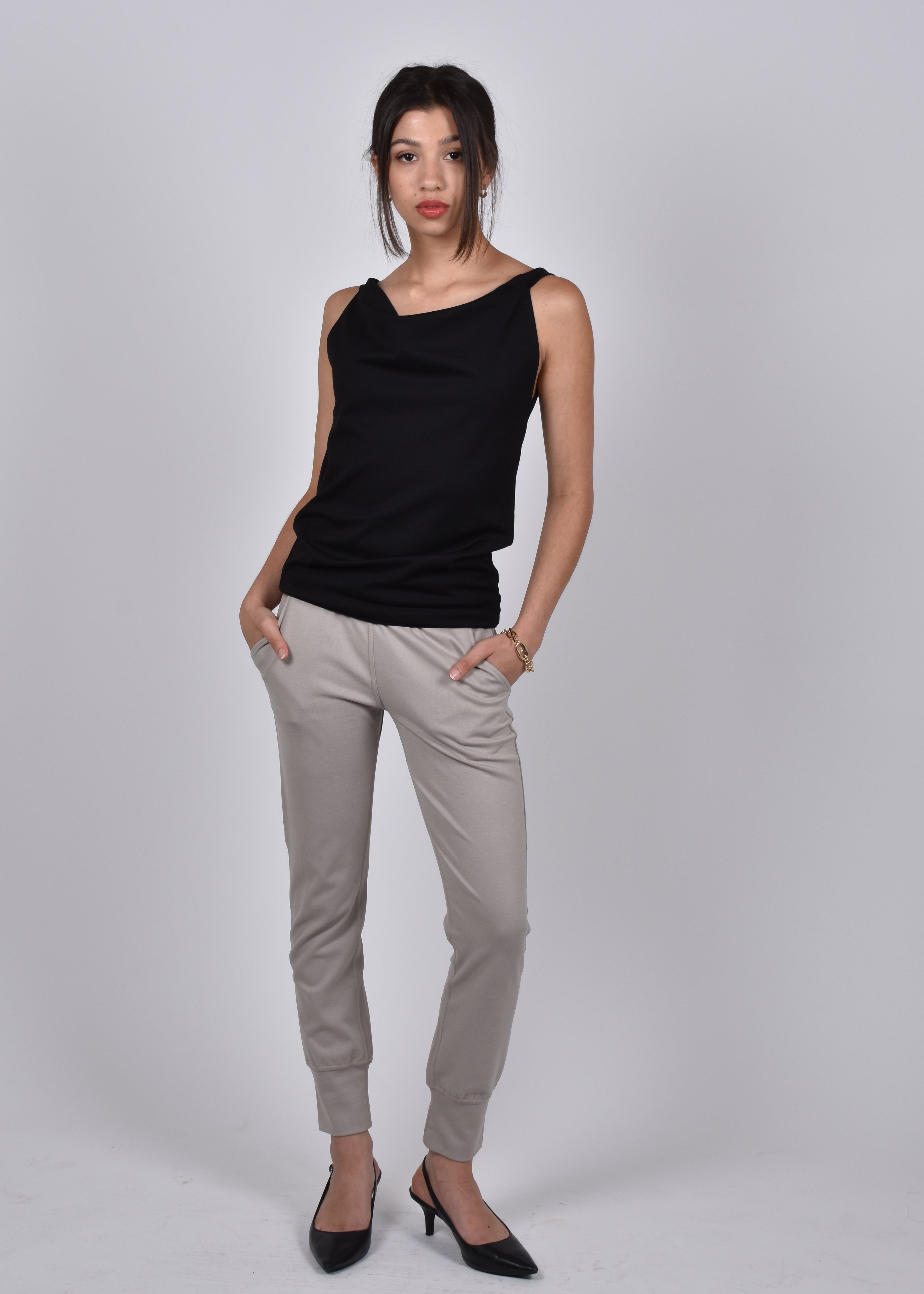 Mocking J Joggers in Taupe