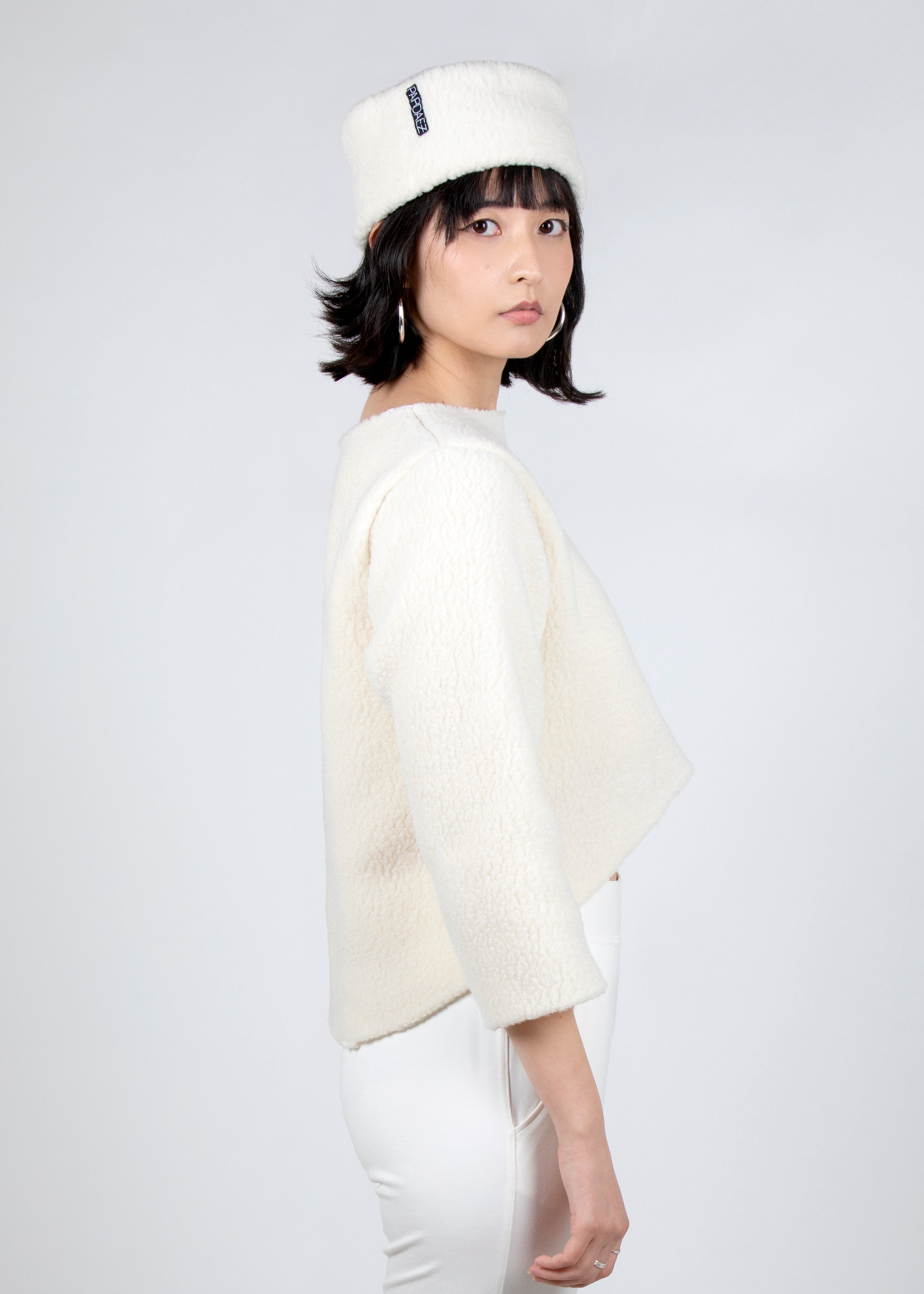 Polartec® Shearling Ibis Top 2-in-1 in Ivory