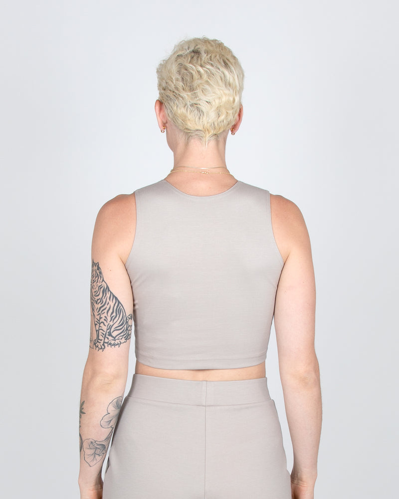 Sparrow Crop 2-in-1 in Taupe