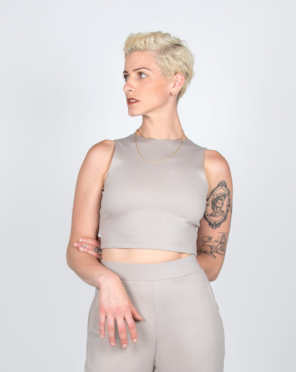 Sparrow Crop 2-in-1 in Taupe