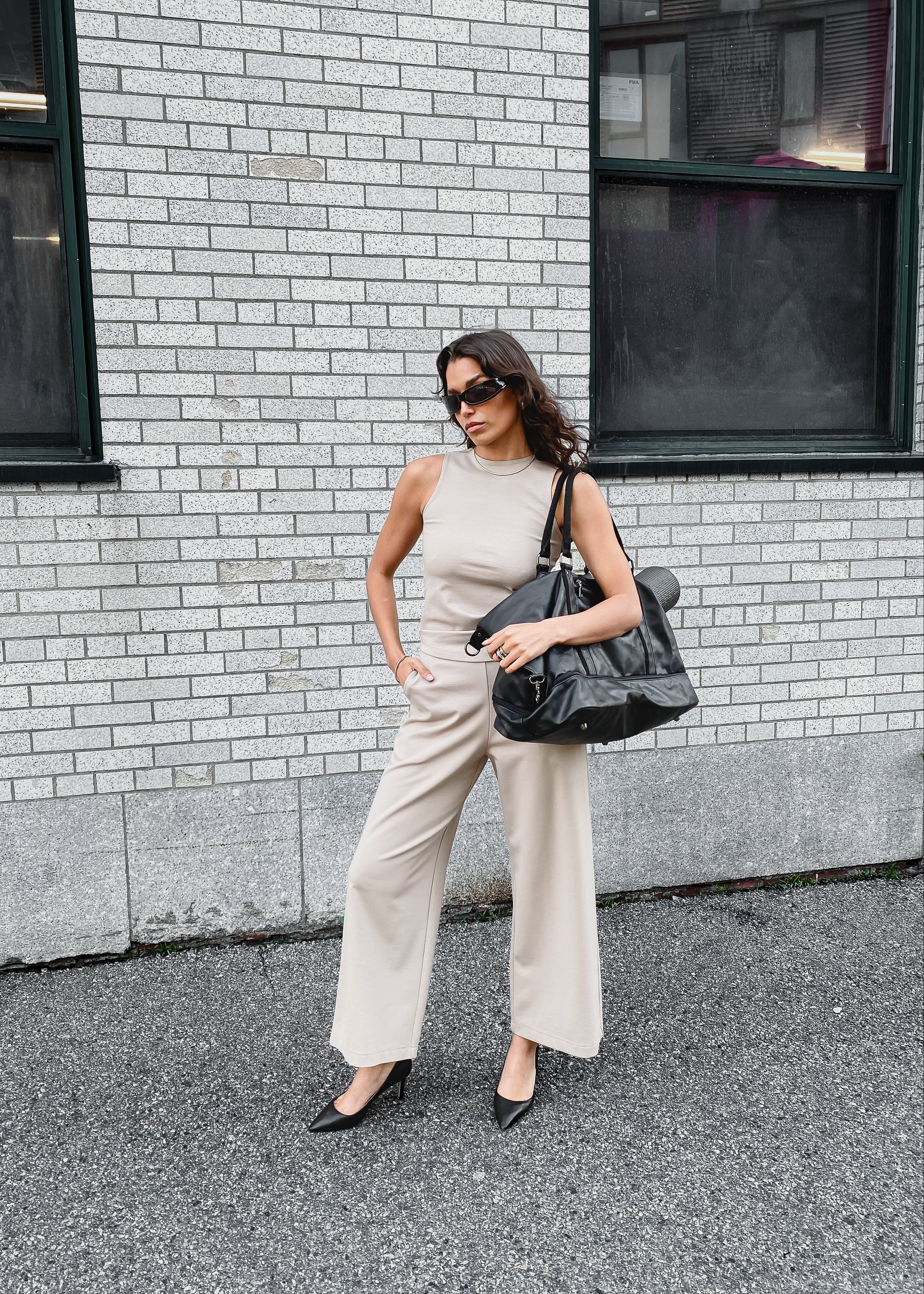 Sparrow Top 2-in-1 in Taupe