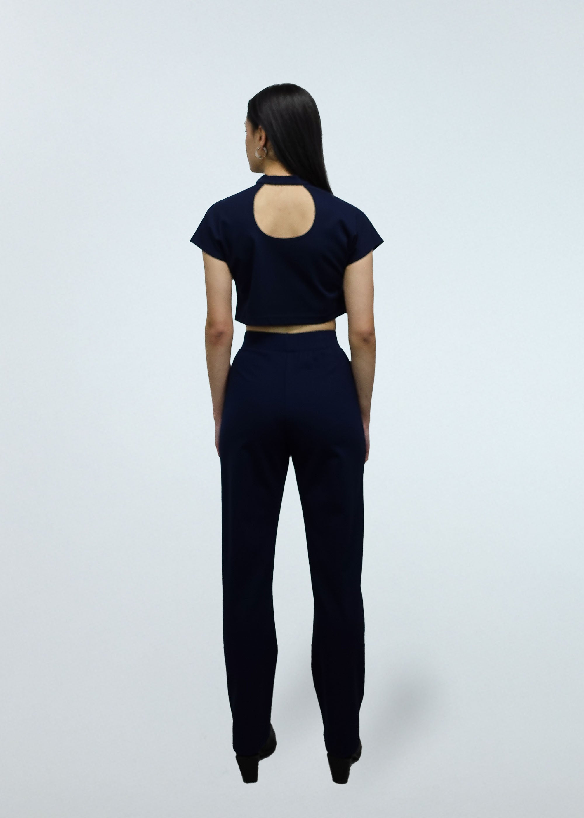 Straight Leg Pant in Navy