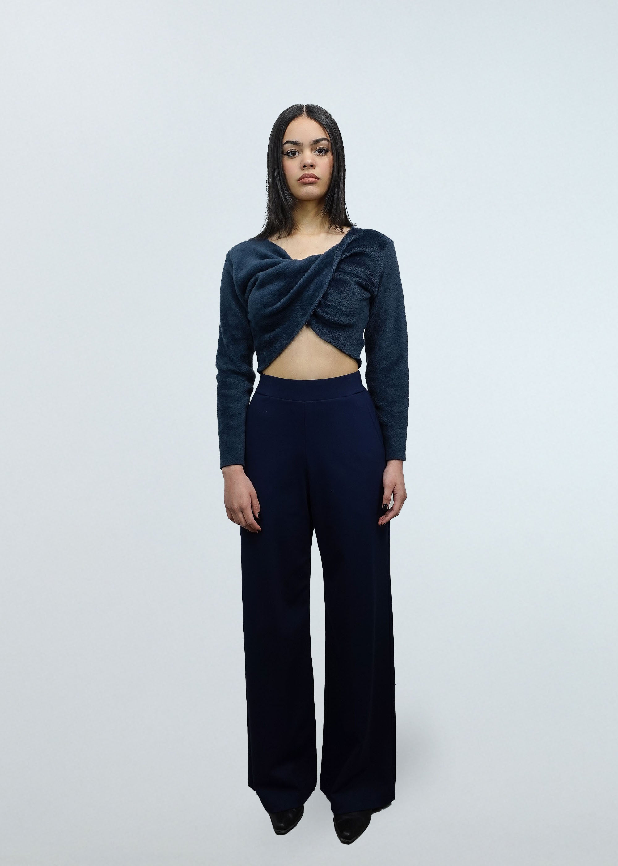 Polartec® Fuzzy Twist Sweater 2-in-1 in Navy