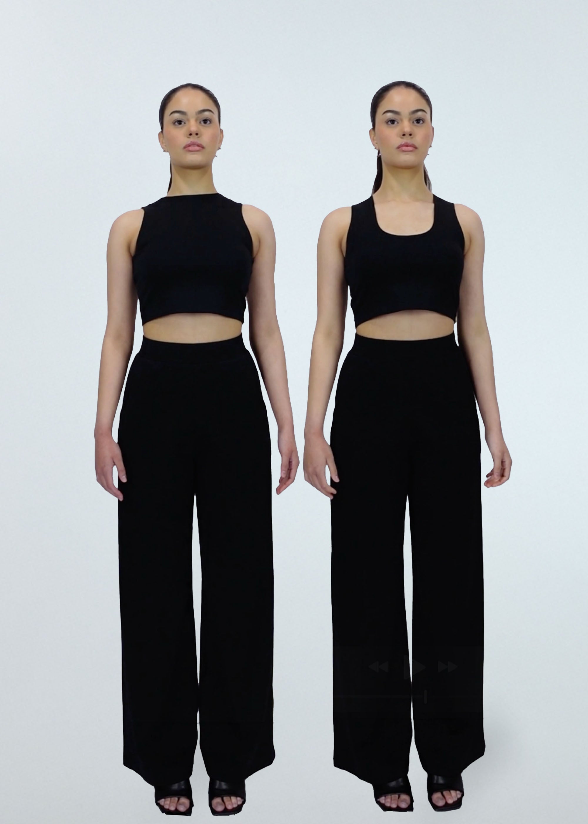 Sparrow Crop 2-in-1 in Black