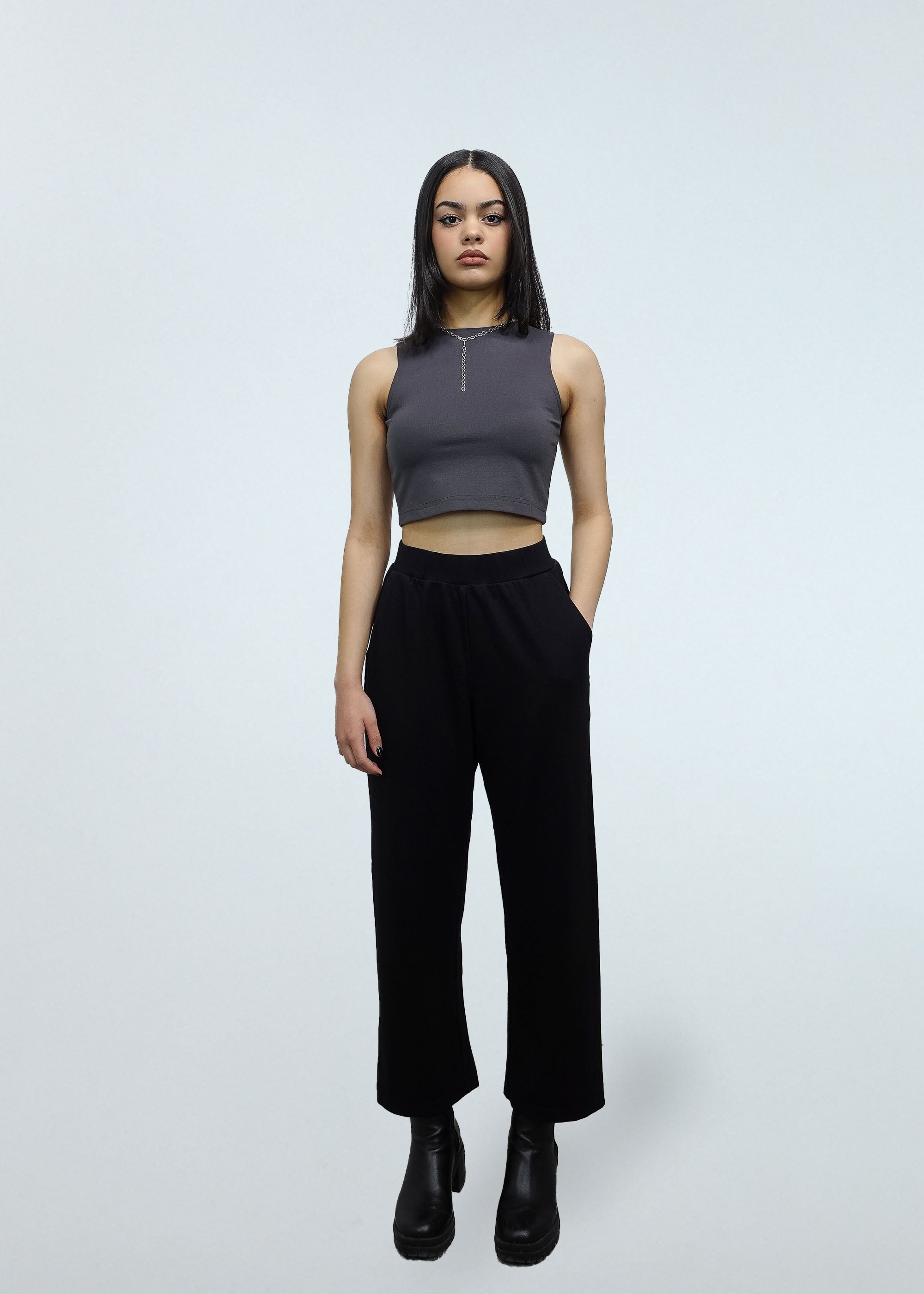 Sparrow Crop 2-in-1 in Pewter