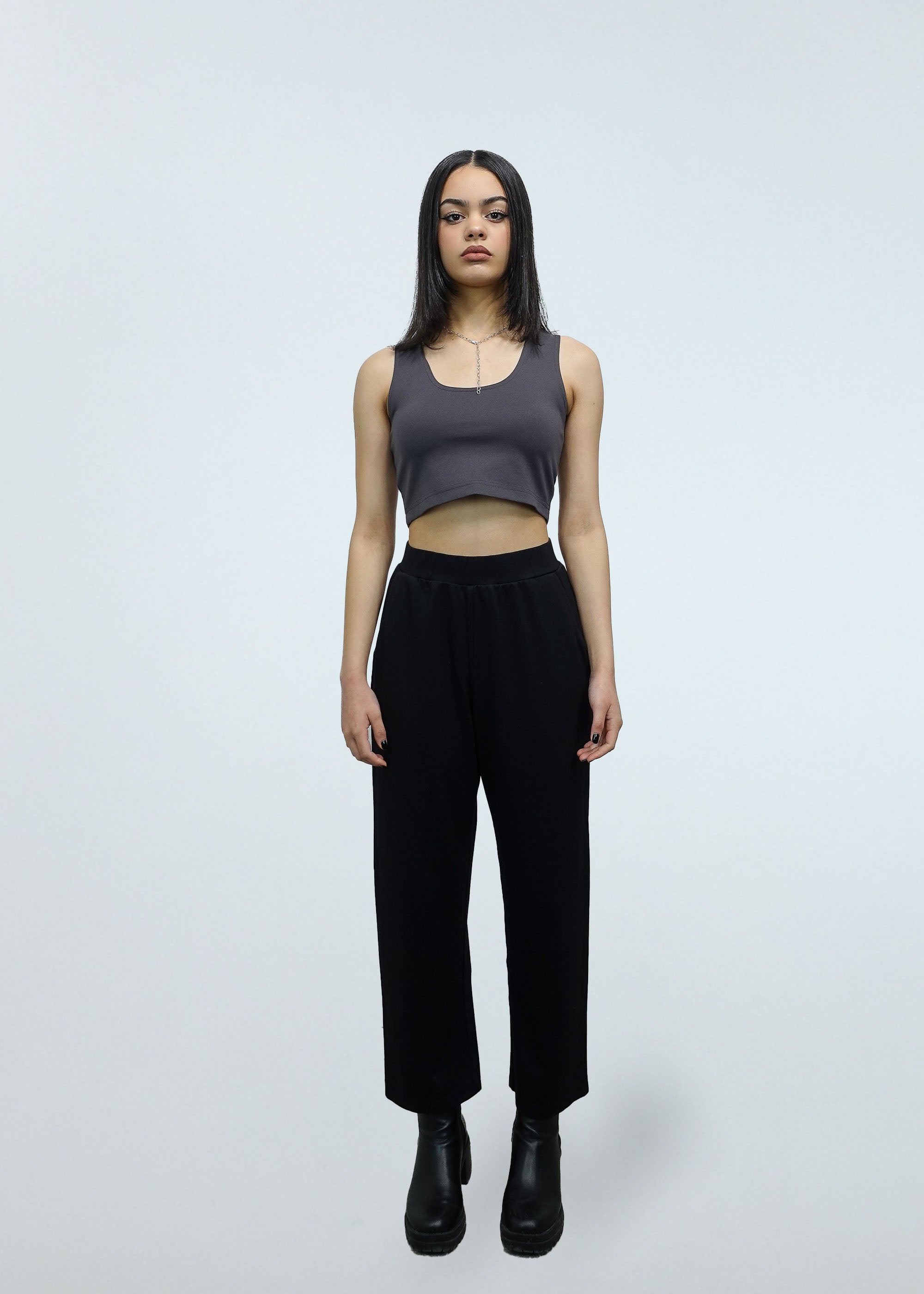 Sparrow Crop 2-in-1 in Pewter