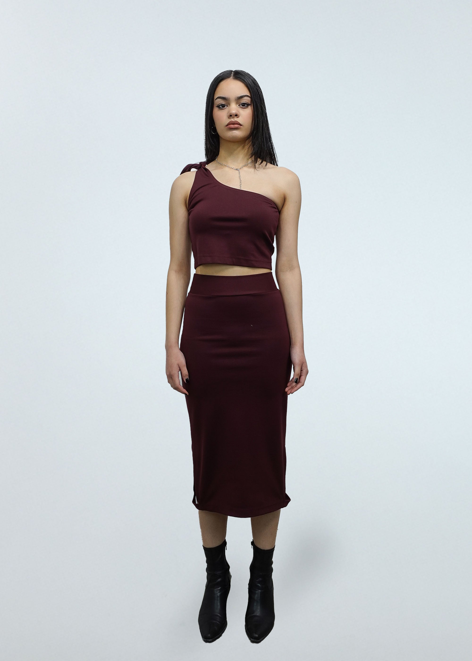 Starling Crop 2-in-1 in Burgundy