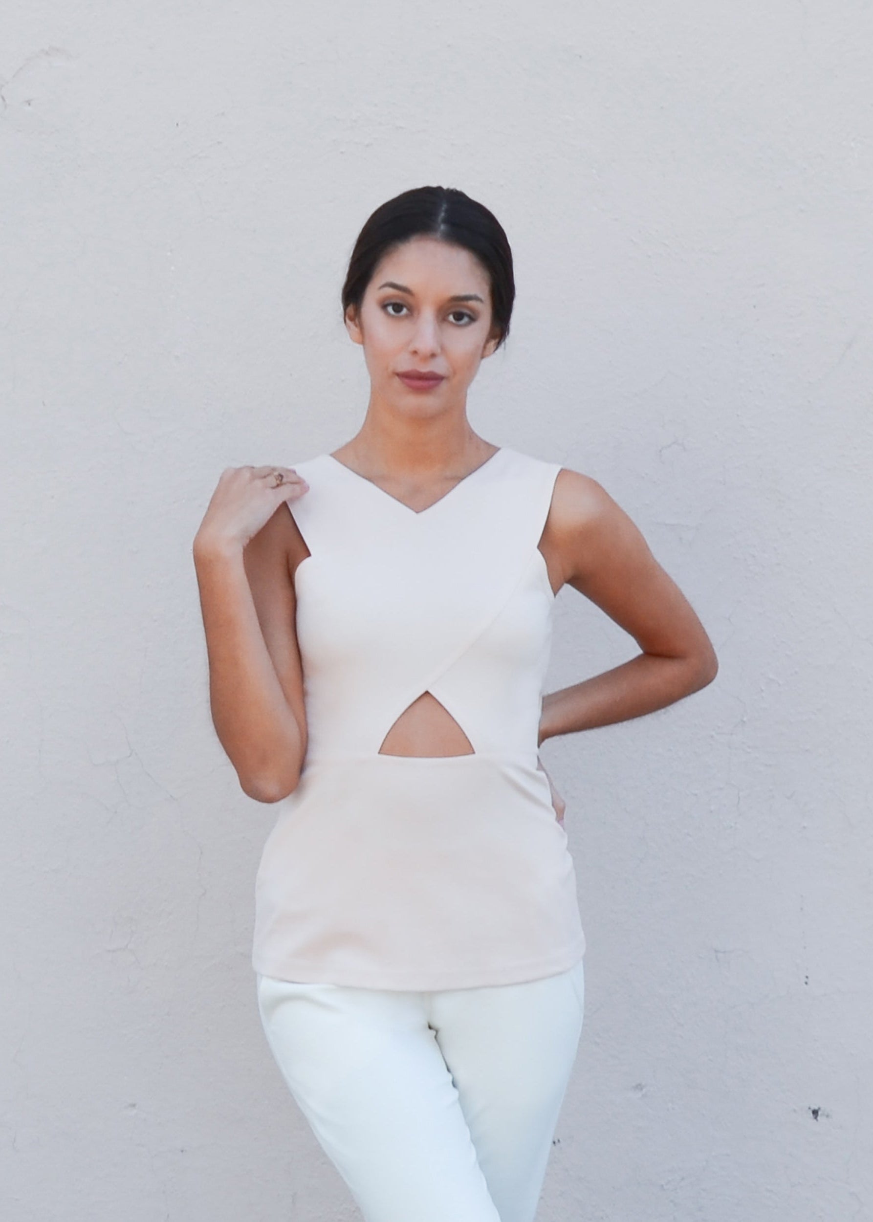 Bird of Paradise Top in Light Blush 2-in-1 - PARIDAEZ