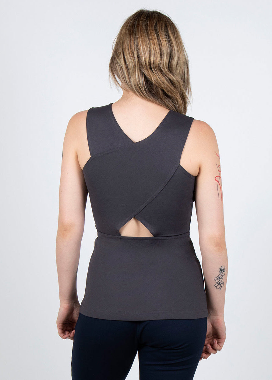 Bird of Paradise Top 2-in-1 in Pewter