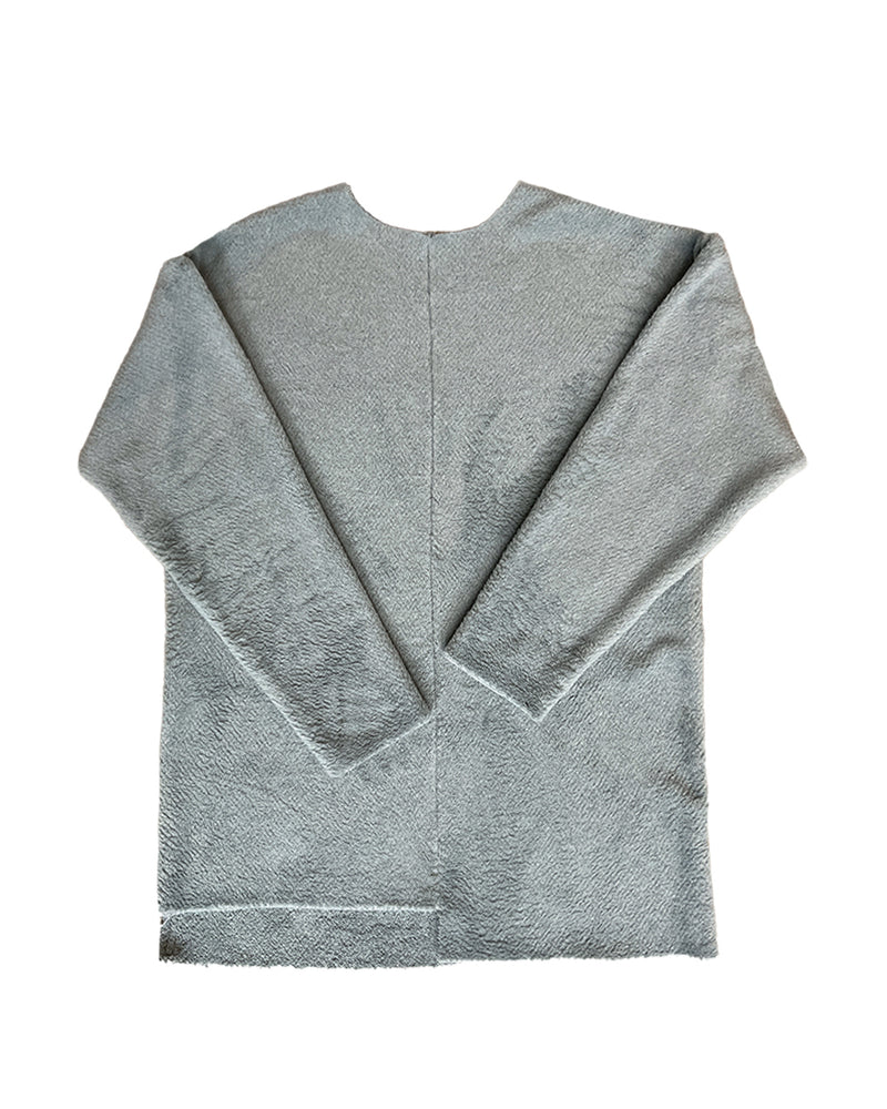 Cozy sweater for men and women. Unisex. Grey. Sustainable
