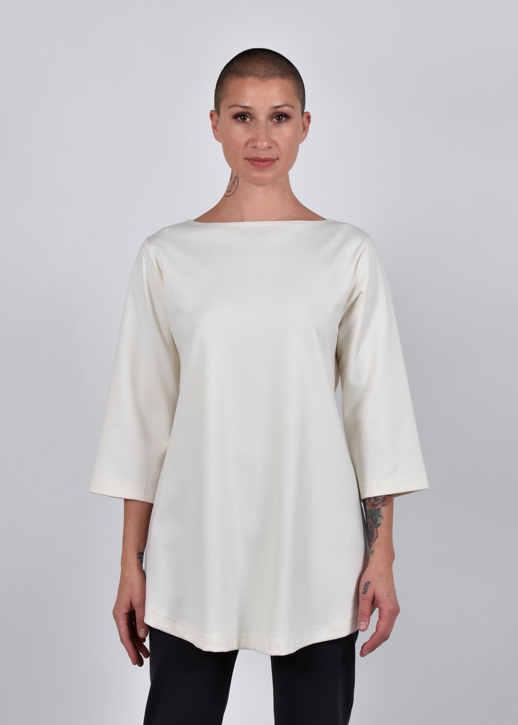 Ibis Long Top 2-in-1 in Cream