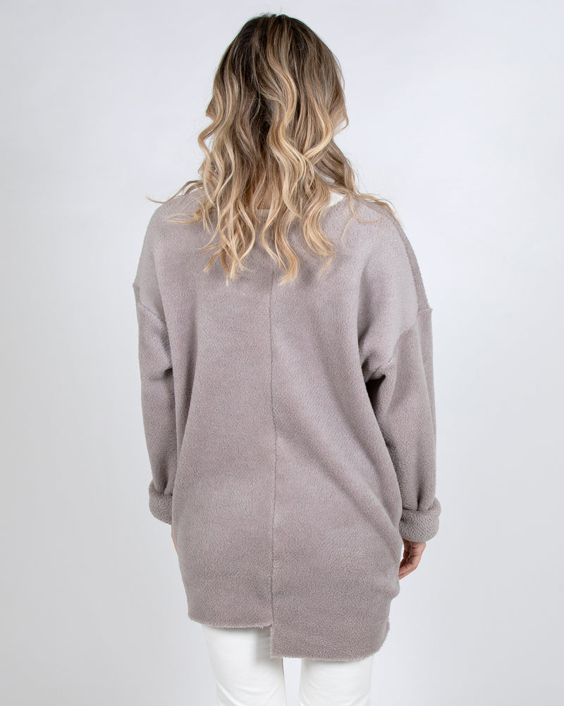 Polartec® Fuzzy Puffin Unisex Top 2-in-1 in Taupe