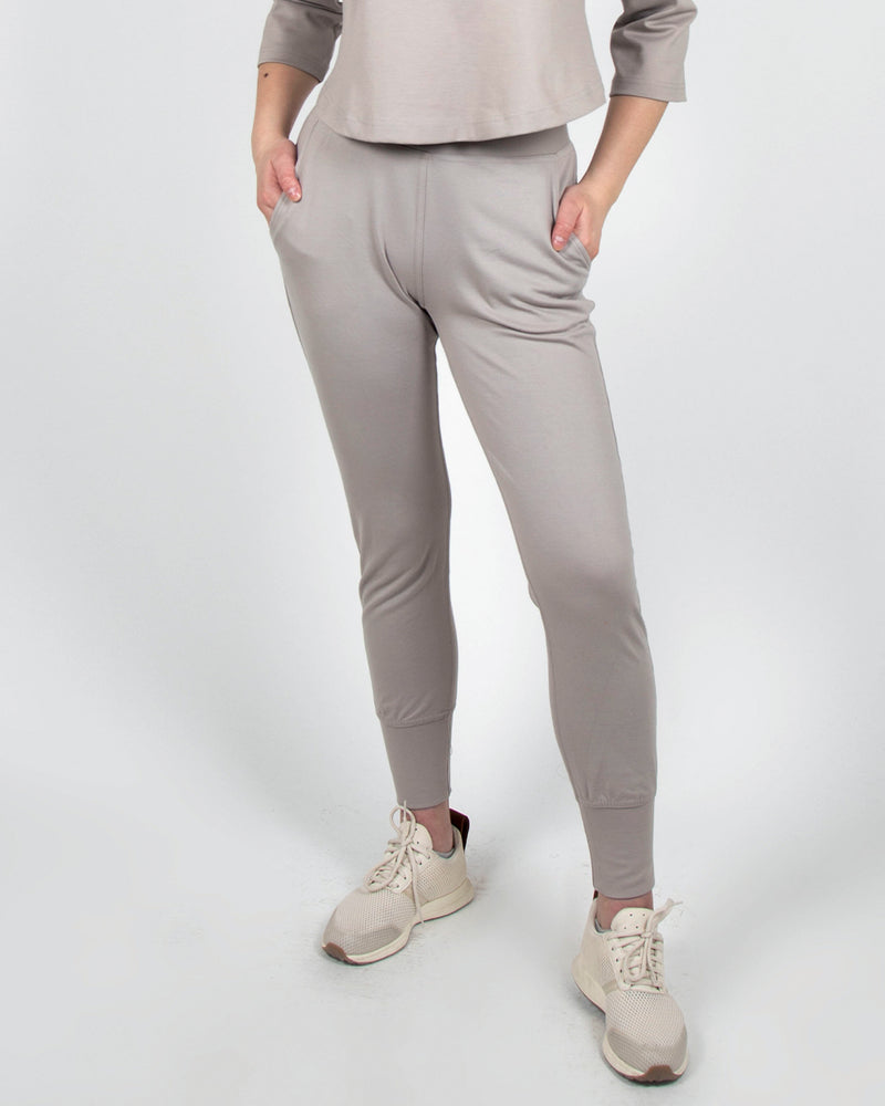 Mocking J Joggers in Taupe