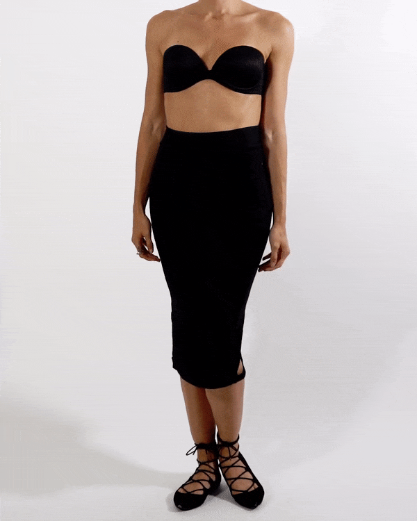 Albatross in Black 3-in-1 skirt+dress+tank - PARIDAEZ 