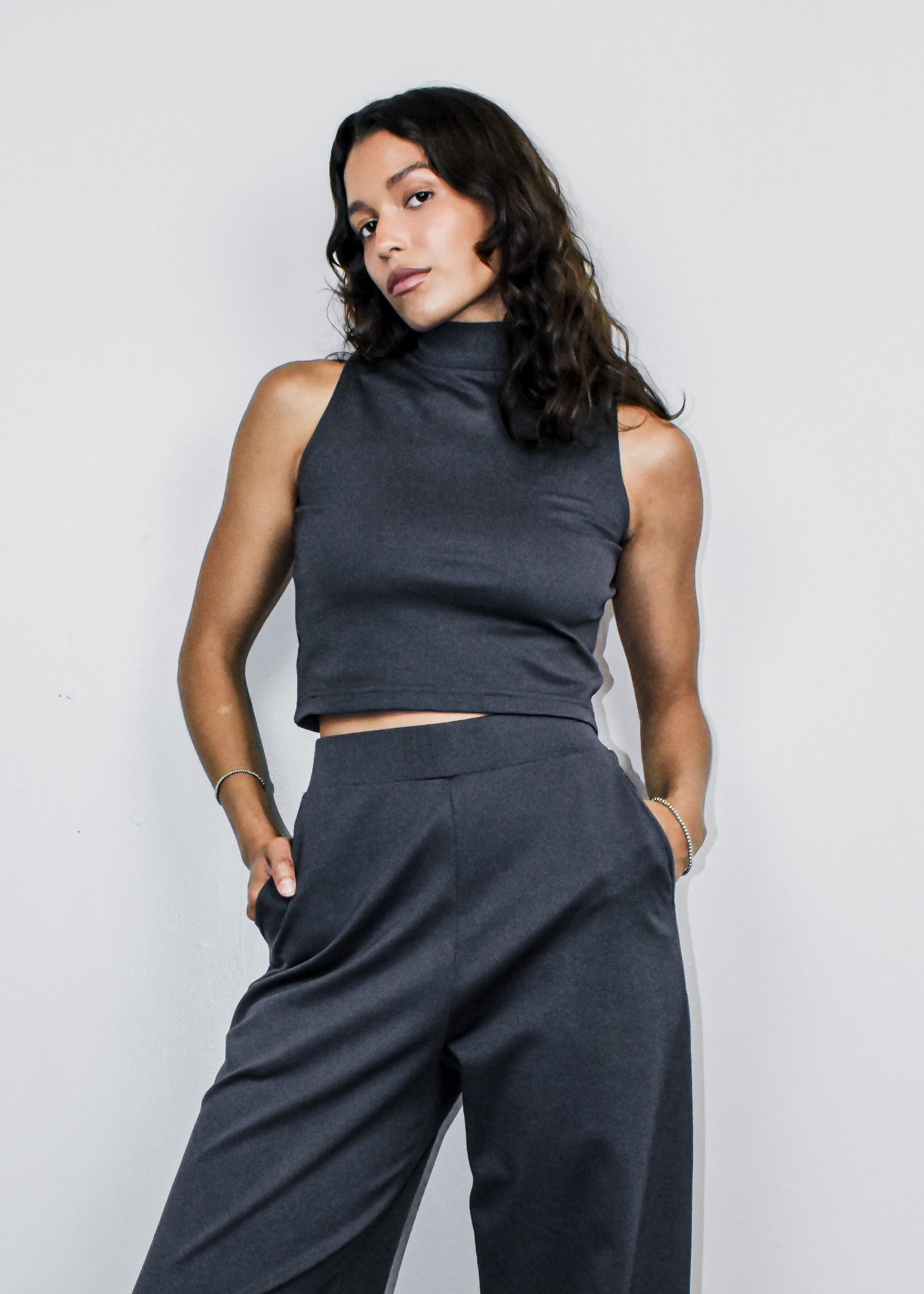 Plover Top 2-in-1 in Pewter