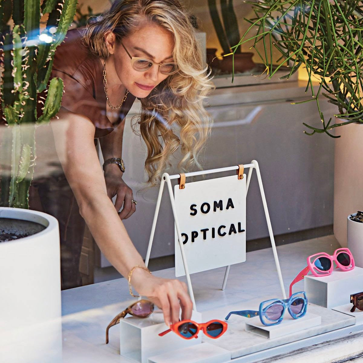 Independent Eyewear company Soma Optical Storefront display