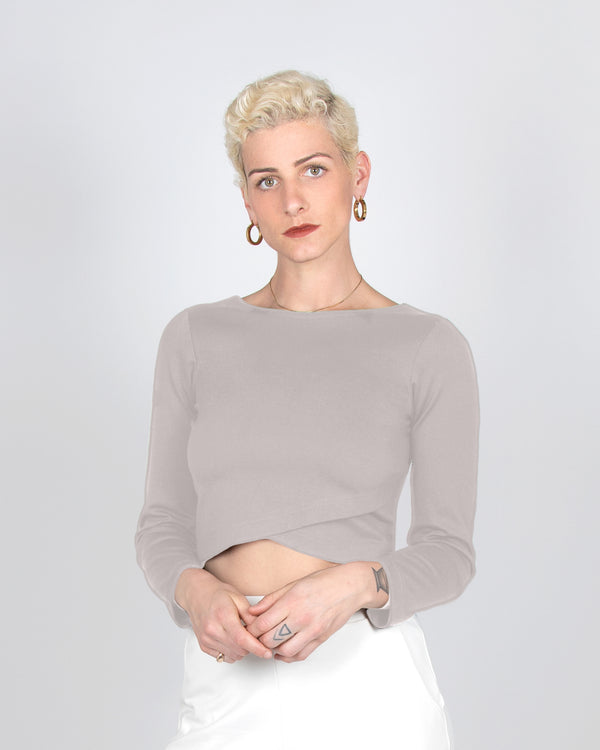 Wren Top 2-in-1 in Taupe