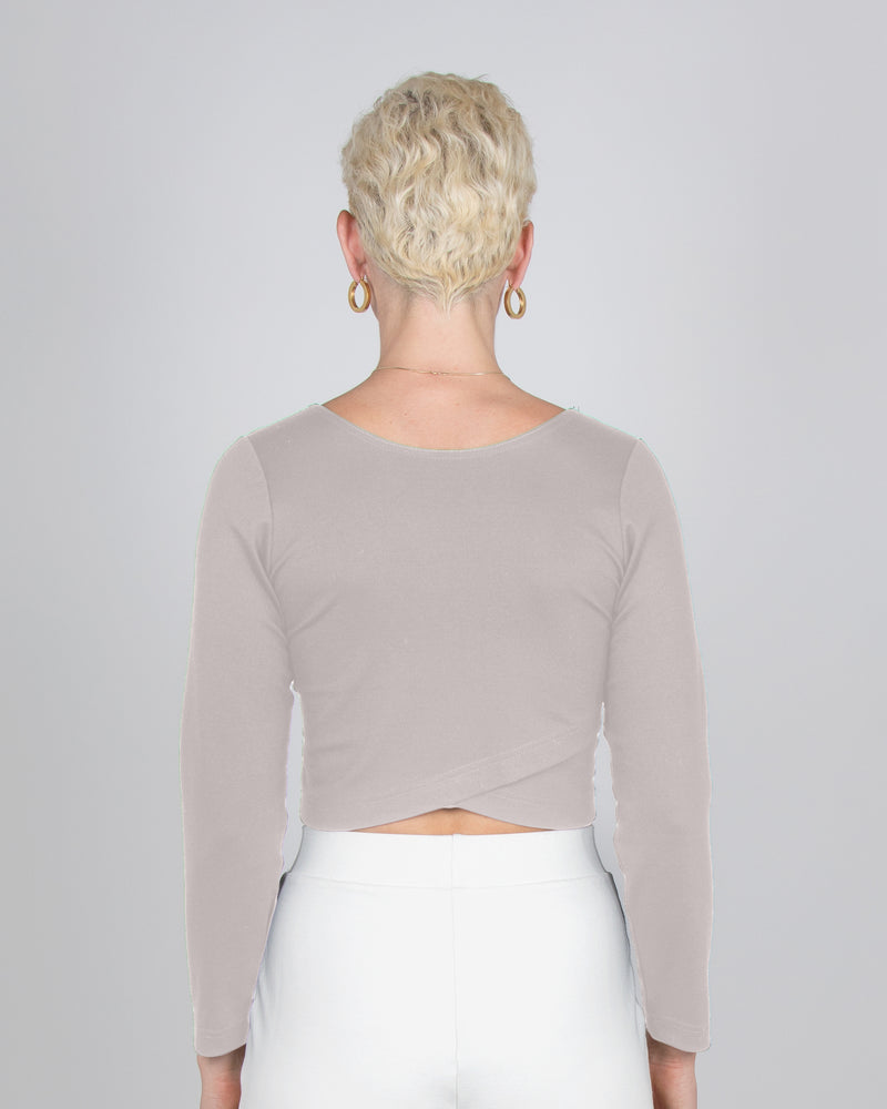 Wren Top 2-in-1 in Taupe