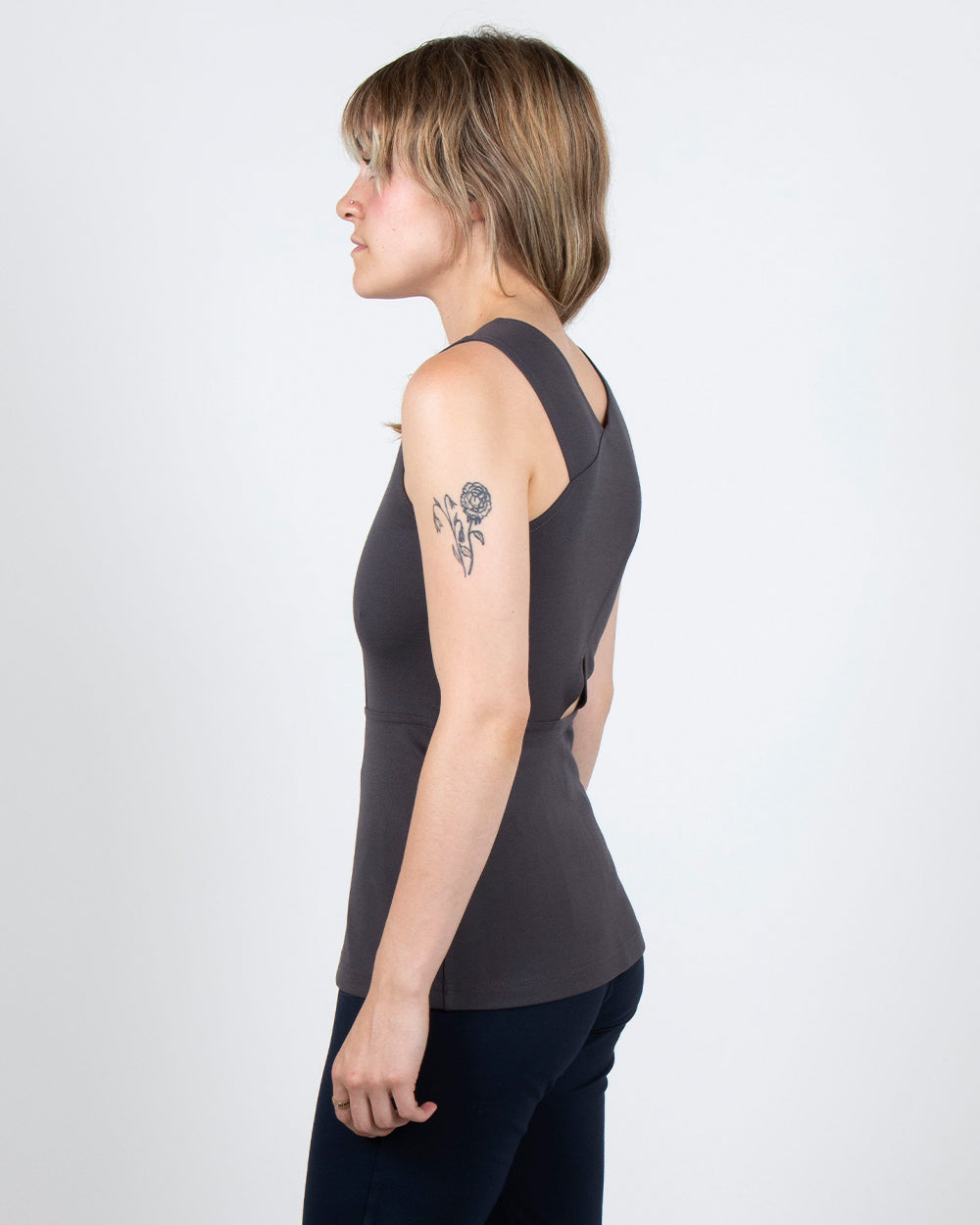 Bird of Paradise Top 2-in-1 in Pewter