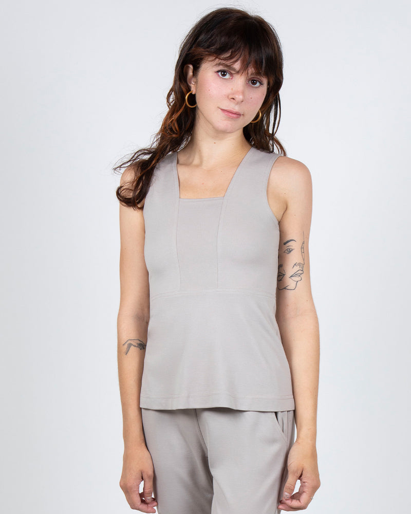 Bird of Paradise Top 2-in-1 in Taupe