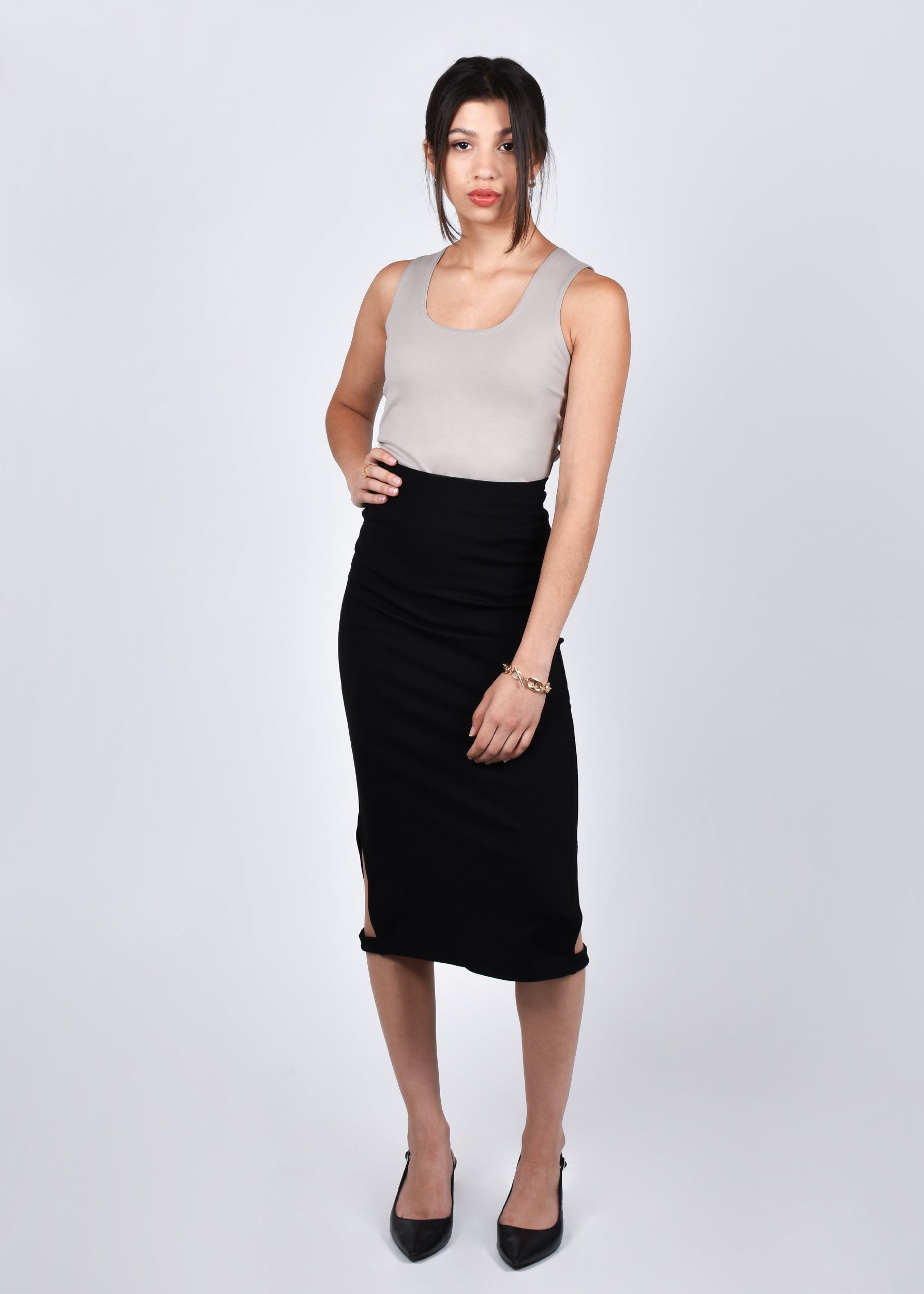 black pencil skirt