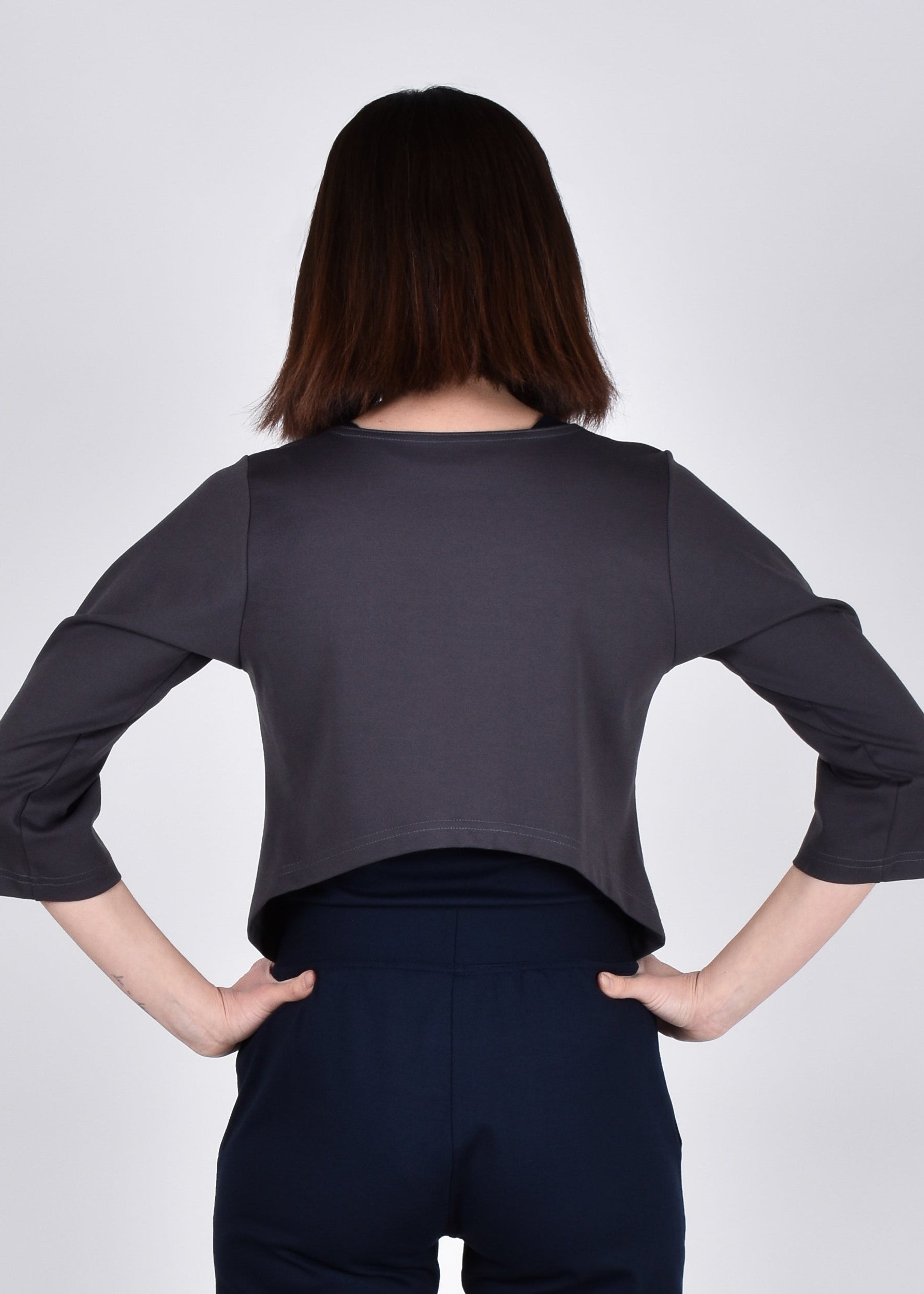 Ibis Top 2-in-1 in Pewter - PARIDAEZ 