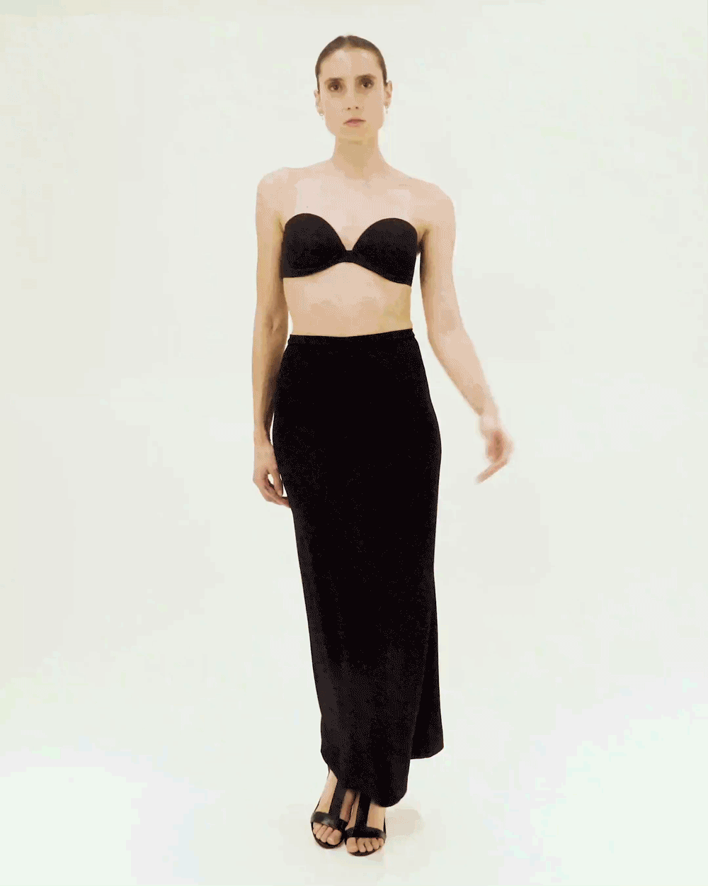 ワンピース PAROSH Women Mid Skirts GRADIENT D730624 013 236895 Black Black Dash Golf Skort 16 1/2