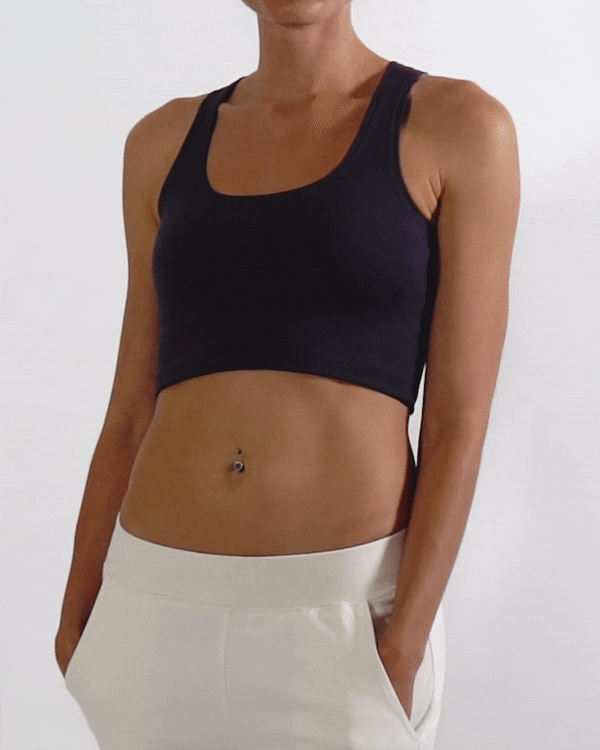 Sparrow Crop 2-in-1 in Pewter