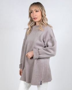 Polartec® Fuzzy Puffin Unisex Top in Taupe